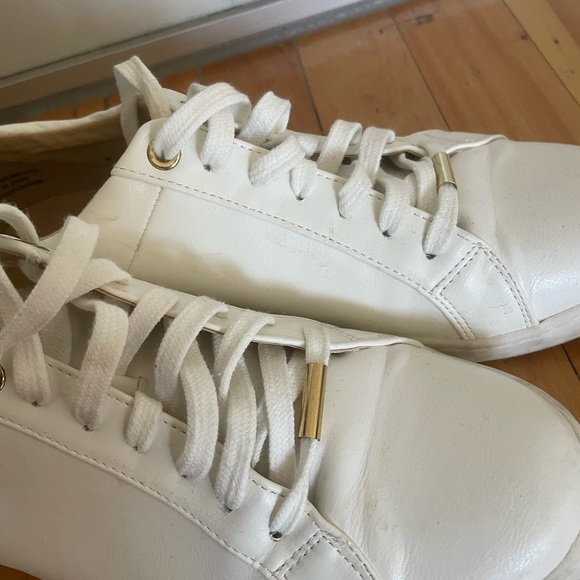 White and gold running shoes size 9 woman - Picture 4 of 5